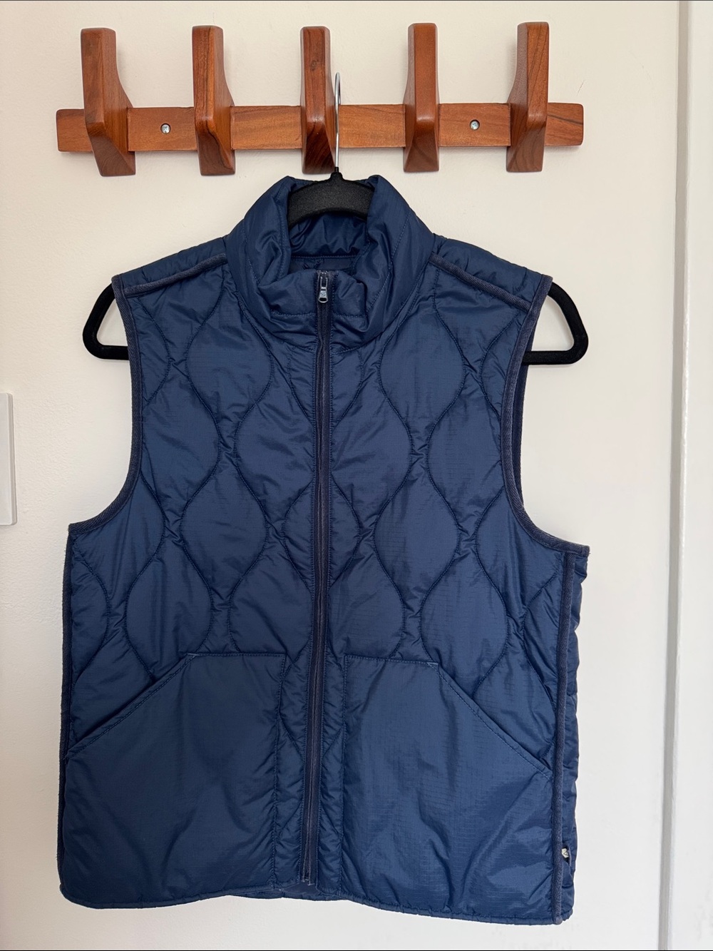 Men's Sperry Quilted Blue Puffer Vest - Size S